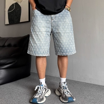 Мъжки широки, прави, ежедневни, петточкови панталони в американски стил, тънки, с модерен дизайн, марка Plankton