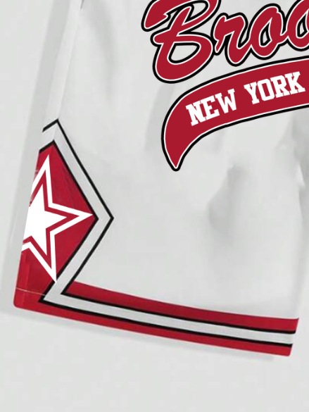 Férfi nyári rövidnadrágok, amerikai utcai divat, nyári sportok, amerikai, trendi, márkás, betűs, lezser rövidnadrágok