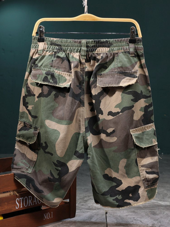 Αμερικανικά Διασυνοριακά Νέα Εξωτερικά Σορτς με Καρό Καμουφλάζ, Τακτικά Παντελόνια, Καλοκαιρινά Ρούχα Εργασίας, Casual Παντελόνια, Παντελόνια Assault για Άνδρες