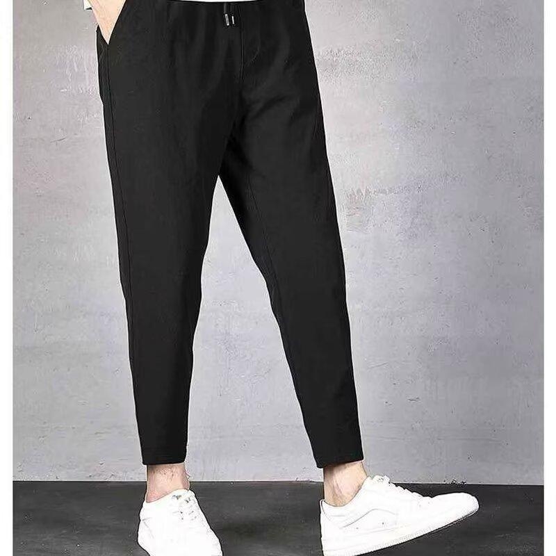 Pantaloni casual all-match pentru bărbați, pantaloni casual drepți lejeri, 2024, pantaloni la modă pentru bărbați, all-match ins port, pantaloni la modă pentru bărbați