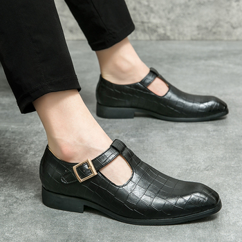 Σανδάλια με μυτερή μύτη για άνδρες του 2023, καλοκαιρινά δερμάτινα παπούτσια με μυτερή μύτη, εξωτερικά ενδύματα, παπούτσια οδήγησης για άνδρες, casual, επαγγελματικά ανδρικά παπούτσια