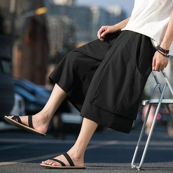 Pantaloni largi F National Tide Breeches Functional Tooling Pantaloni scurți Capri din mătase glacială pentru bărbați DK111-P55 Control 78