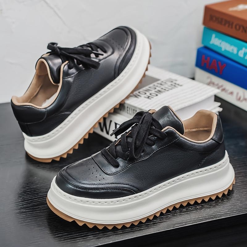 2025 Új Férfi Tornacipők, Divatos Fehér Cipők, Fűzős Sport- és Alkalmi Cipők, Koreai Stílusú Trendi Lélegző Ifjúsági Cipők