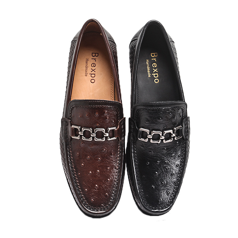 Márka azonos stílusú férfi mokaszinok valódi bőrből, krokodilmintás, új, alkalmi, bebújós papucsok, bőrcipők, lusta bebújós cipők