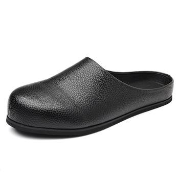 Νέα καλοκαιρινά, μοντέρνα ανδρικά παπούτσια mule με half-slip, Birkenstock, μεγάλα, φλατ δάχτυλα, ελαφριά, casual παπούτσια