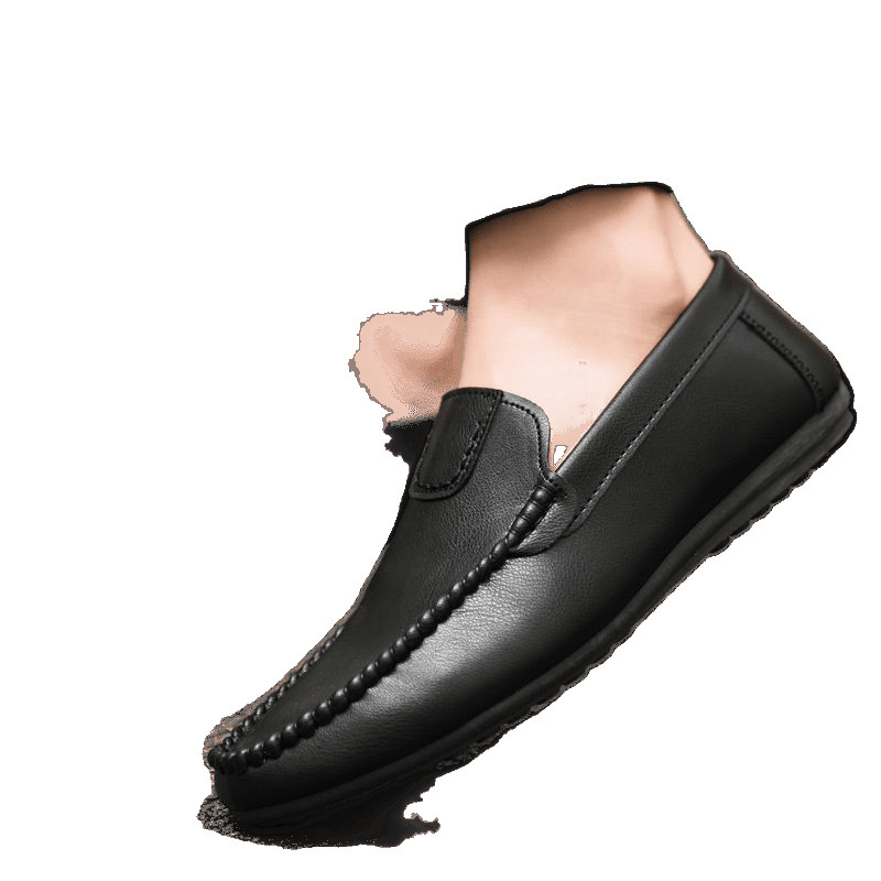 [Boltban kapható] 2025 tavaszi új sapkás cipők, férfi ifjúsági divatos cipők, brit férfi hivatalos, alkalmi bőrcipők