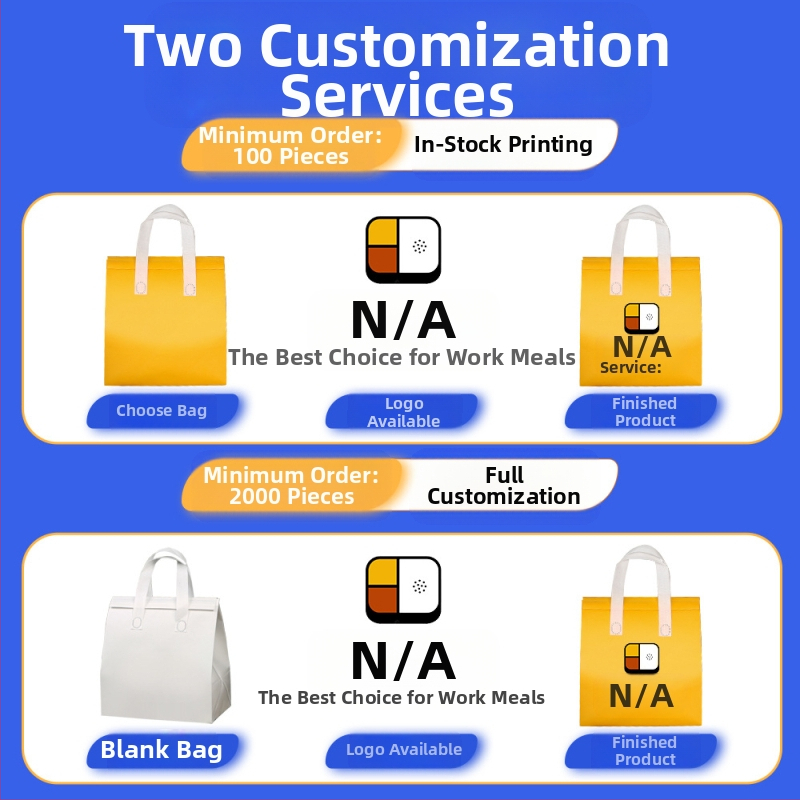 Нетъкана торба, персонализирана торба за еднократна употреба за вкъщи, изолационна торба по поръчка, кетъринг, опаковка за млечен чай, алуминиево фолио, самозапечатваща се чанта