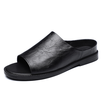 Férfi szandálok 2025 Új csúszásgátló lélegző férfi cipők Személyre szabott nyitott orrú szandálok Trendi strandcipők Hétköznapi bebújós cipők