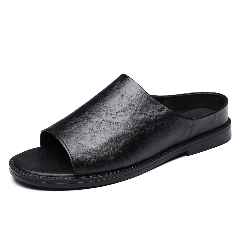 Férfi szandálok 2025 Új csúszásgátló lélegző férfi cipők Személyre szabott nyitott orrú szandálok Trendi strandcipők Hétköznapi bebújós cipők