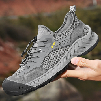 Amazon Explosions Cross-border Μεγάλο Μέγεθος Παπούτσια Εξωτερικού Χώρου Mesh Καλοκαιρινά Ανδρικά Παπούτσια Mesh Ανδρικά Παπούτσια