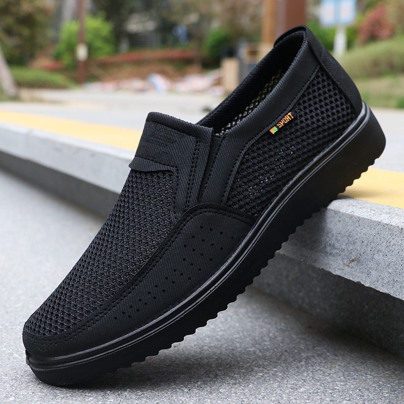 Pantofi de vară pentru bărbați, stiluri de afaceri, pantofi sport, sandale din poliuretan, respirabile, cu slip-on, stiluri de vară, mărime mare, pentru comerț exterior transfrontalier