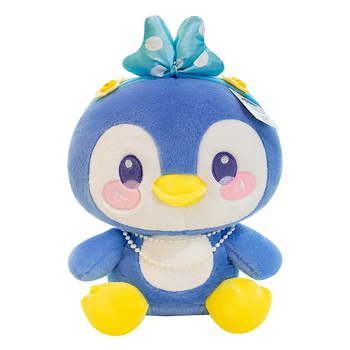 Χαριτωμένη μπλε κούκλα πιγκουίνος έξυπνη γάτα λούτρινο παιχνίδι μαξιλάρι κρεβατιού μεγάλη κούκλα κινουμένων σχεδίων για φίλη