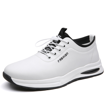 Δερμάτινα παπούτσια για άνοιξη και καλοκαίρι, ανδρικά παπούτσια από μαλακό δέρμα, ανδρικά επαγγελματικά παπούτσια με χοντρή σόλα, casual, λευκά, βρετανικά παπούτσια Batta One-step Peas