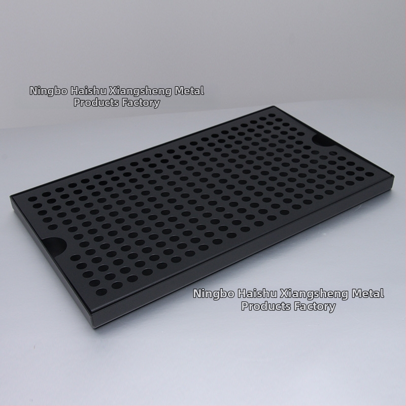 Nerūdijančio plieno 304 arbatos padėklas / nerūdijančio plieno plokščiadugnis kvadratinis padėklas / vandens padėklas / baro vyno kolonėlės vyno padėklas