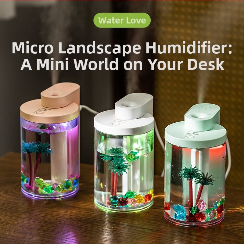 Διασυνοριακός υγραντήρας USB Mini Water Love Micro-Landscape Οικιακός μεγάλος αθόρυβος ψεκαστήρας ομίχλης Private Model Factory