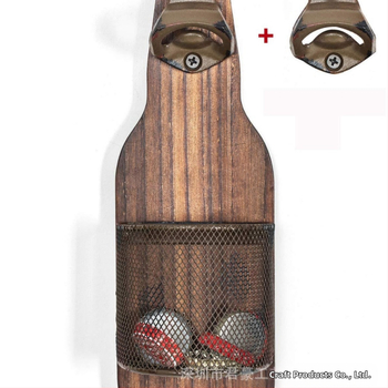 Νέο διασυνοριακό ξύλινο ανοιχτήρι μπουκαλιών τοίχου για χειροτεχνία, δημιουργικό ευρωπαϊκό στυλ, κατάστημα σπιτιού, ανοιχτήρι μπουκαλιών, διακοσμητικά στηρίγματα