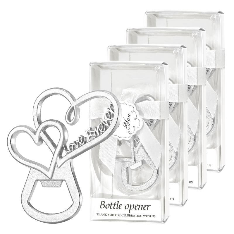 Menyasszonyi Parti Kis Ajándék Dupla Szíves Üvegnyitó Esküvői Viszonzási Ajándék Kis Ajándék Kreatív Szerelem Üvegnyitó
