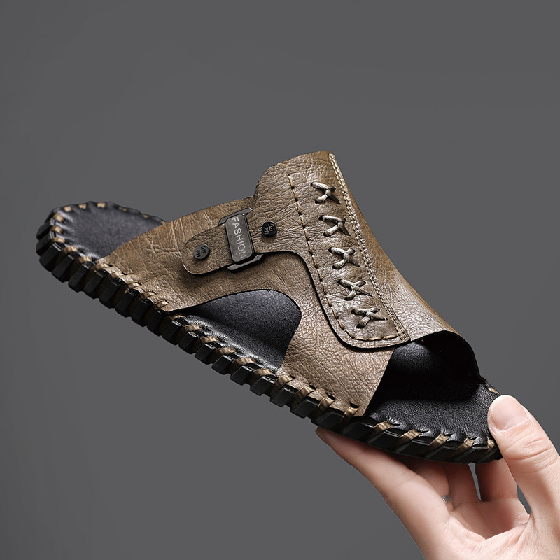 Amazon Explosions Transfrontaliere mărime plus 3111 Transfrontaliere mărime plus Sandale și papuci de agrement cusute manual