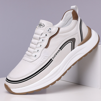 Toamna 2025 Pantofi Doug pentru bărbați, pantofi casual, la modă, cu toc înalt, pantofi albi, pantofi simpli