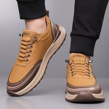 Φθινόπωρο 2025 Νέα παπούτσια Doug από μαλακό δέρμα Ανδρικά παπούτσια για καθημερινή χρήση Μοντέρνα αθλητικά παπούτσια All-match Λευκά παπούτσια Μονόχρωμα παπούτσια