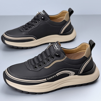 Tavaszi új férfi cipők Divatos, mindenhez illő, csúszásmentes, kopásálló, kültéri hegymászó cipők apáknak, középkorúaknak és időseknek, alkalmi sétacipők