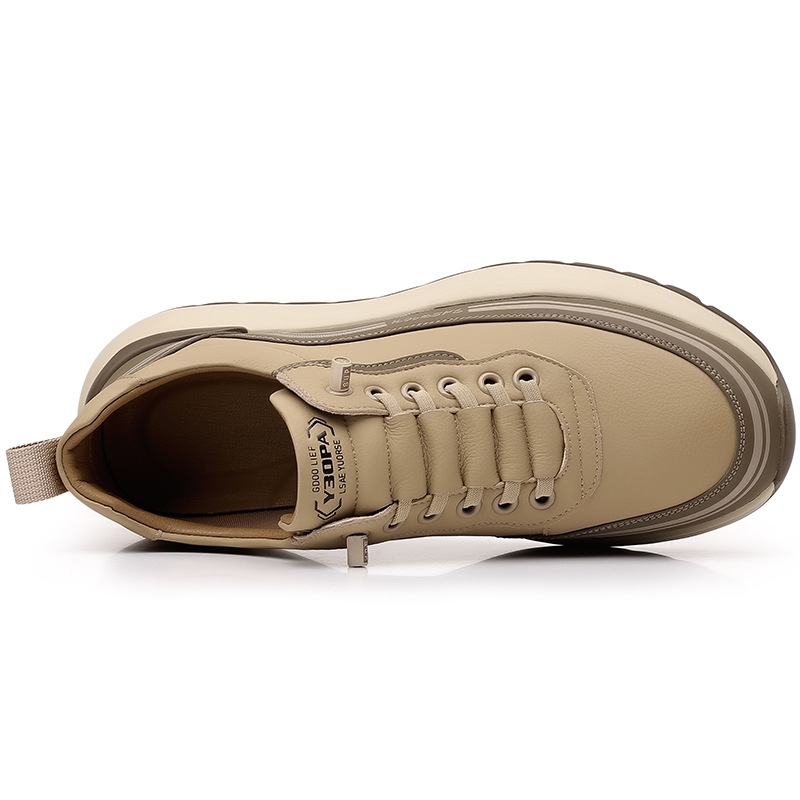 Tavaszi új férfi cipők Divatos, mindenhez illő, csúszásmentes, kopásálló, kültéri hegymászó cipők apáknak, középkorúaknak és időseknek, alkalmi sétacipők