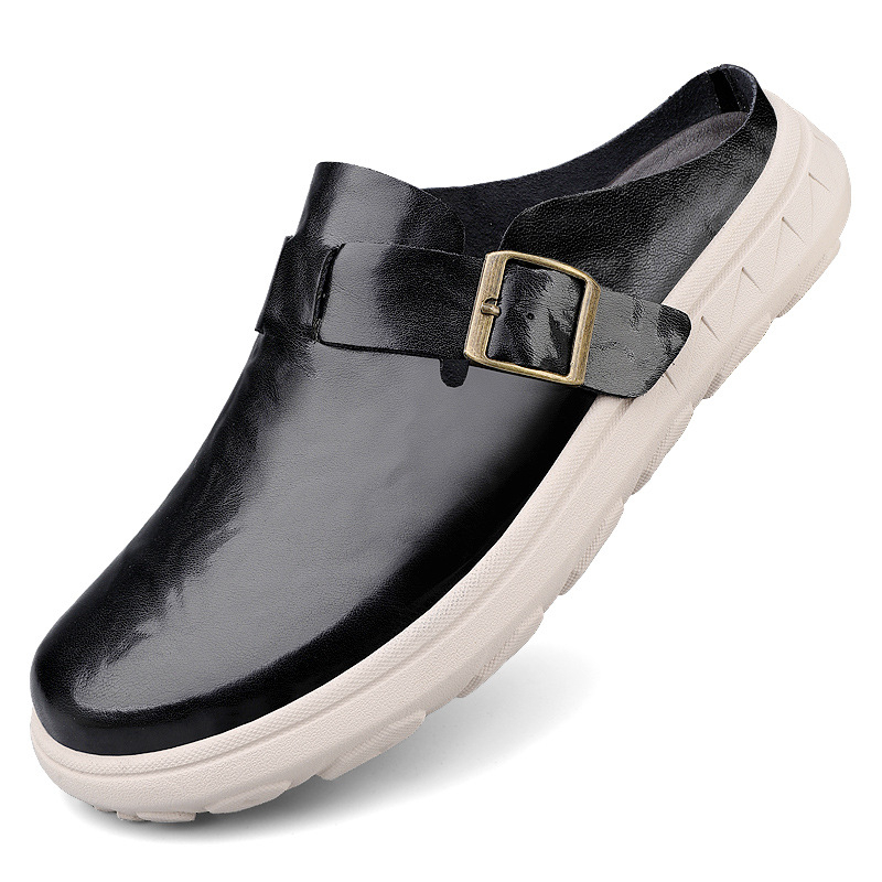 Ljetne nove prekogranične muške cipele velike veličine 45 Slip-On 46 Casual 47 s mekim potplatom, modne poslovne i radne ležerne cipele s polu-papučama
