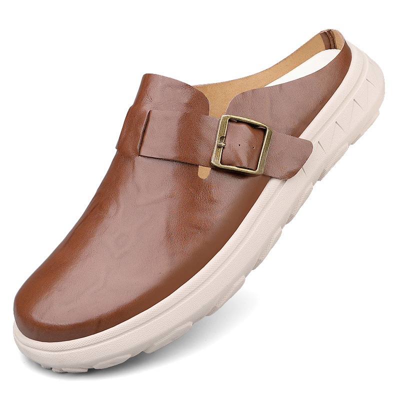 Ljetne nove prekogranične muške cipele velike veličine 45 Slip-On 46 Casual 47 s mekim potplatom, modne poslovne i radne ležerne cipele s polu-papučama