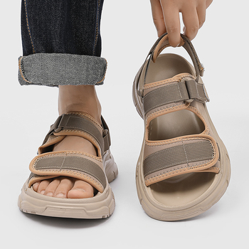 Sandale pentru bărbați, vară nouă, sport casual la modă, îmbrăcăminte exterioară, papuci pentru bărbați, pantofi de plajă 471220 Alb-J