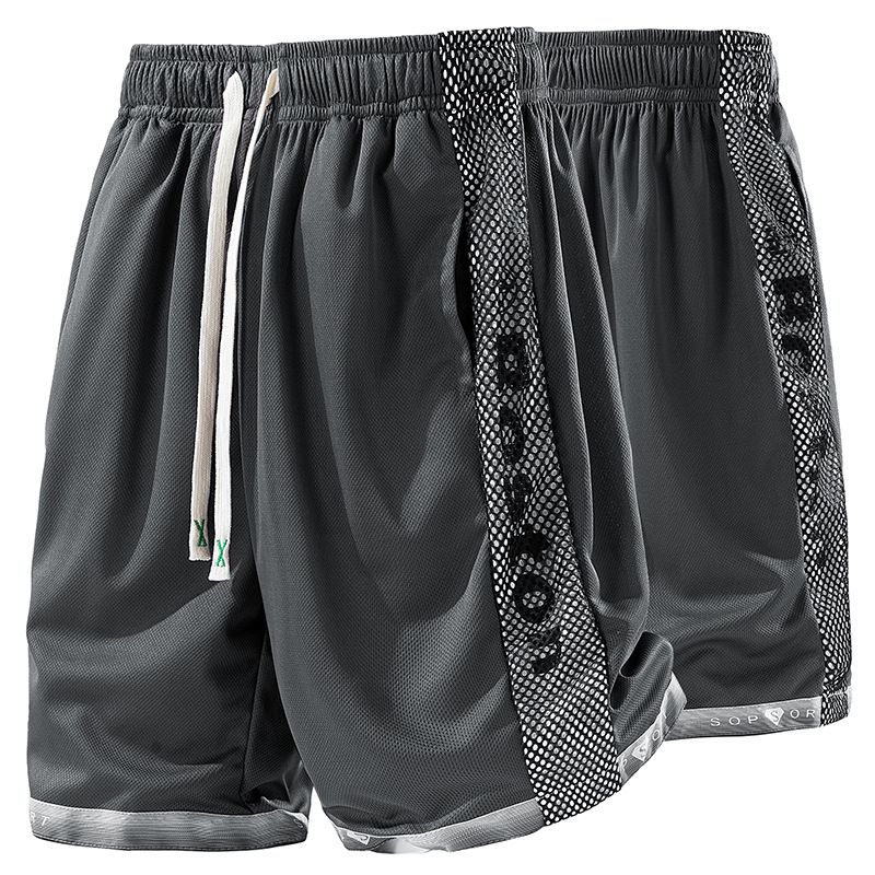 [Stil transfrontalier stereo 3D] M-6Xl vară mărime mare pantaloni scurți de mătase de gheață pentru bărbați pantaloni cu aer condiționat sport pantaloni cu cinci puncte pantaloni medii