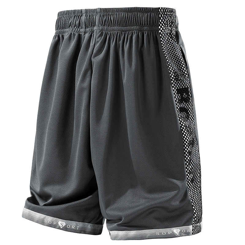 [Stil transfrontalier stereo 3D] M-6Xl vară mărime mare pantaloni scurți de mătase de gheață pentru bărbați pantaloni cu aer condiționat sport pantaloni cu cinci puncte pantaloni medii