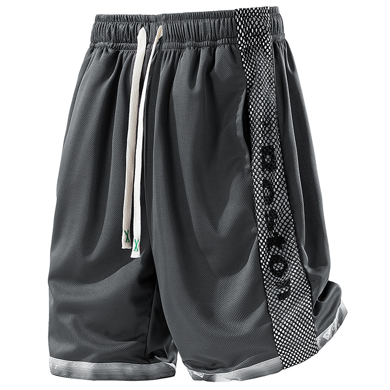 [Stil transfrontalier stereo 3D] M-6Xl vară mărime mare pantaloni scurți de mătase de gheață pentru bărbați pantaloni cu aer condiționat sport pantaloni cu cinci puncte pantaloni medii