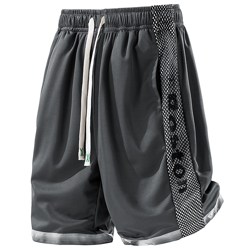 [Stil transfrontalier stereo 3D] M-6Xl vară mărime mare pantaloni scurți de mătase de gheață pentru bărbați pantaloni cu aer condiționat sport pantaloni cu cinci puncte pantaloni medii