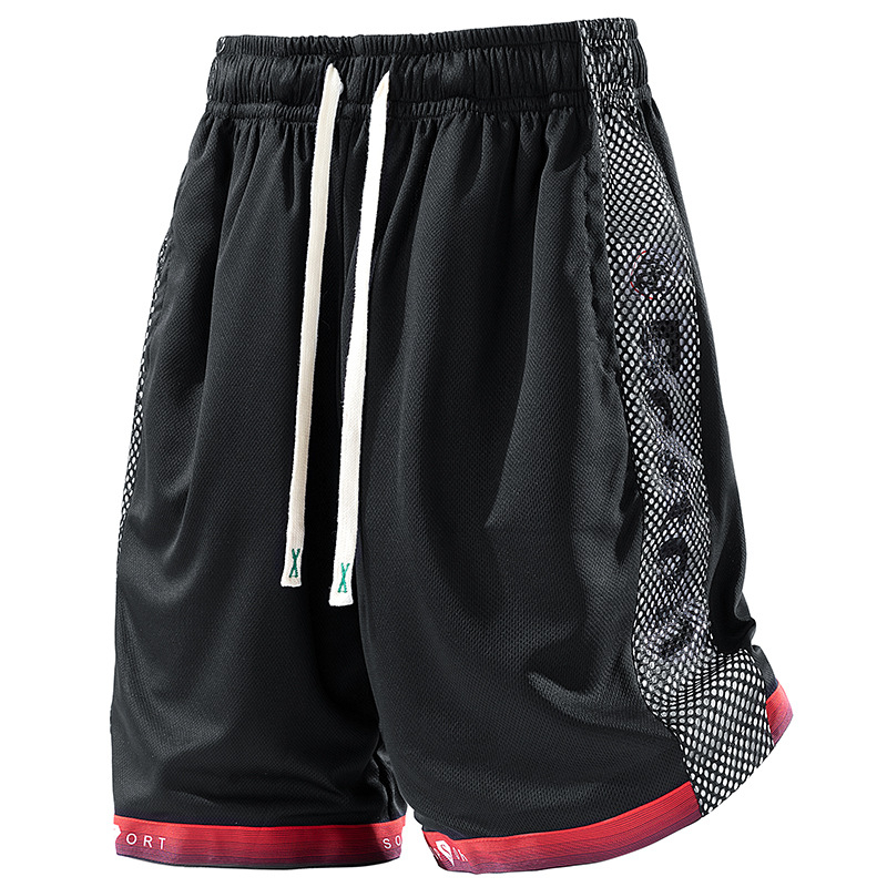[Stil transfrontalier stereo 3D] M-6Xl vară mărime mare pantaloni scurți de mătase de gheață pentru bărbați pantaloni cu aer condiționat sport pantaloni cu cinci puncte pantaloni medii