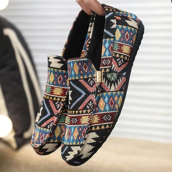 Auduma apavi vīriešiem, mīkstas zoles elpojoši uzvelkamie apavi, korejiešu stila moderni, slinki ikdienas apavi, studentu sociālās braukšanas apavi vīriešiem