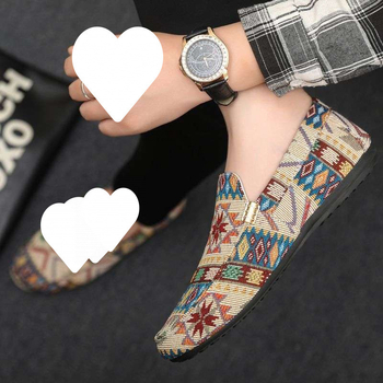 Auduma apavi vīriešiem, mīkstas zoles elpojoši uzvelkamie apavi, korejiešu stila moderni, slinki ikdienas apavi, studentu sociālās braukšanas apavi vīriešiem