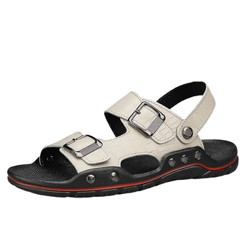 Határokon átnyúló nagy méretű 48-as strandcipők férfi ifjúsági divatos cipők kétszínű szandálok és papucsok vezetési cipők gázlócipők marhabőr szandálok férfi cipők