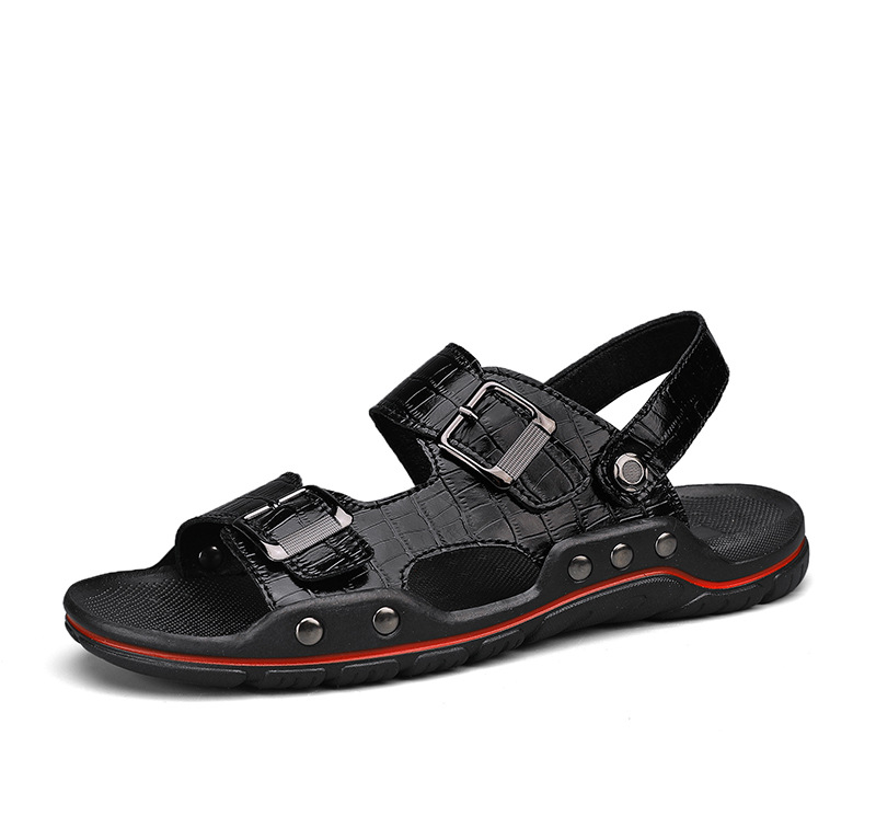 Határokon átnyúló nagy méretű 48-as strandcipők férfi ifjúsági divatos cipők kétszínű szandálok és papucsok vezetési cipők gázlócipők marhabőr szandálok férfi cipők