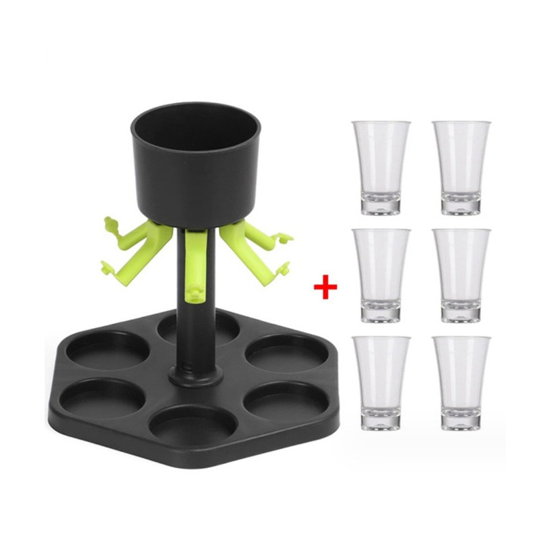 Hexagon Fair boradagoló Points pohár Party Fair Pour adagoló borospohár tálca szett