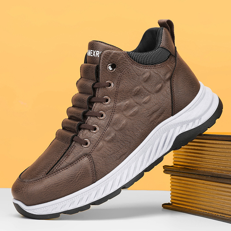 Férfi cipők 2024 téli új szabadidős sport első lépés pedálos munka vízálló kültéri polár béléssel meleg pamut cipő Tide