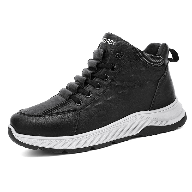 Férfi cipők 2024 téli új szabadidős sport első lépés pedálos munka vízálló kültéri polár béléssel meleg pamut cipő Tide