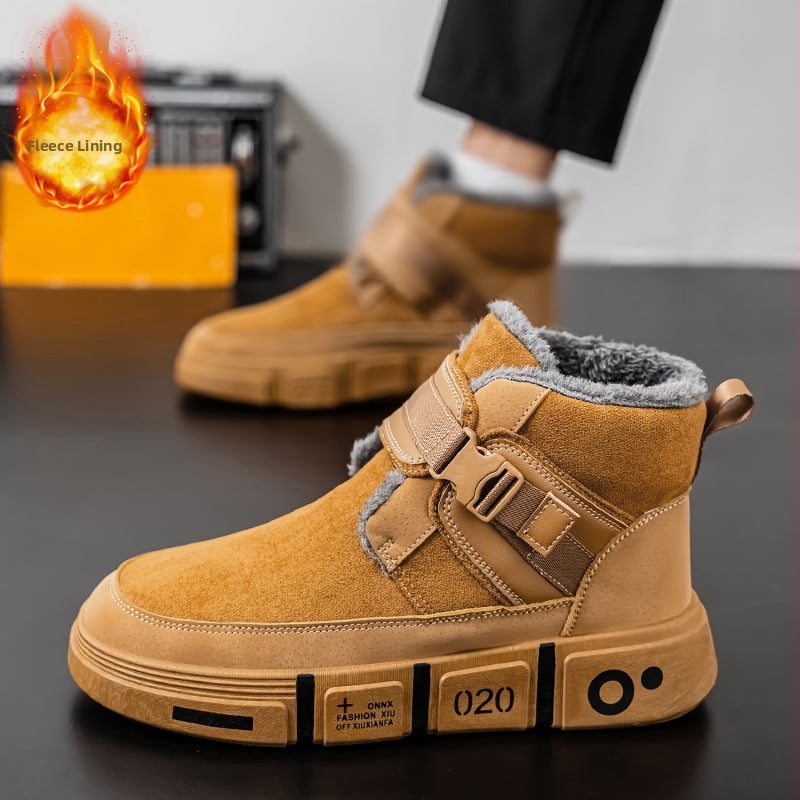 Northeast hótaposó férfi téli gyapjúbéléssel, meleg, hidegálló pamutcipő, szőrme, egyrészes, kültéri, vízálló, hidegálló pamutcsizma