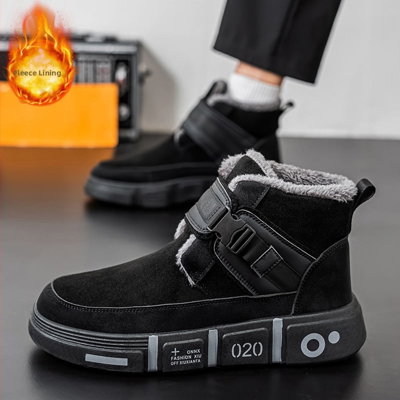 Northeast hótaposó férfi téli gyapjúbéléssel, meleg, hidegálló pamutcipő, szőrme, egyrészes, kültéri, vízálló, hidegálló pamutcsizma