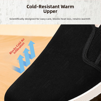 Régi pekingi szövetcipő, férfi téli, gyapjúbéléssel ellátott, meleg pamutcipő, puha talpú, pamutcipő időseknek, bebújós, vastagított apacipő