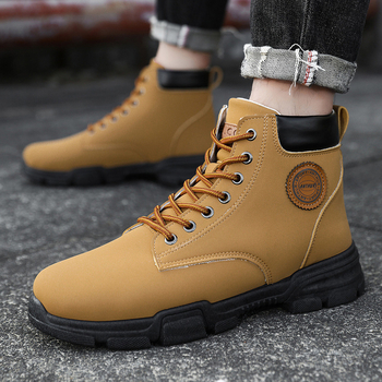 Férfi cipők 2022 Új Martin csizma Férfi brit divat Férfi cipők Alkalmi munkaruha Cipők Téli Magasszárú Cipők Férfiaknak