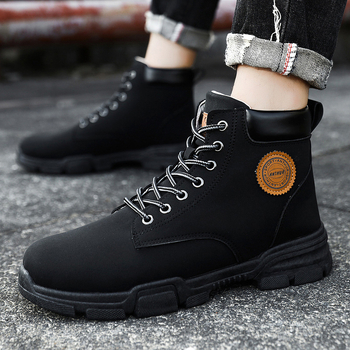 Παπούτσια Ανδρικά 2022 Νέες μπότες Martin Ανδρικά Βρετανικής Μόδας Ανδρικά Παπούτσια Casual Παπούτσια Εργασίας Χειμερινά Ψηλά Παπούτσια για Άνδρες