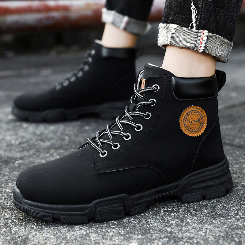 Férfi cipők 2022 Új Martin csizma Férfi brit divat Férfi cipők Alkalmi munkaruha Cipők Téli Magasszárú Cipők Férfiaknak