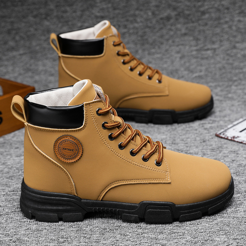 Férfi cipők 2022 Új Martin csizma Férfi brit divat Férfi cipők Alkalmi munkaruha Cipők Téli Magasszárú Cipők Férfiaknak