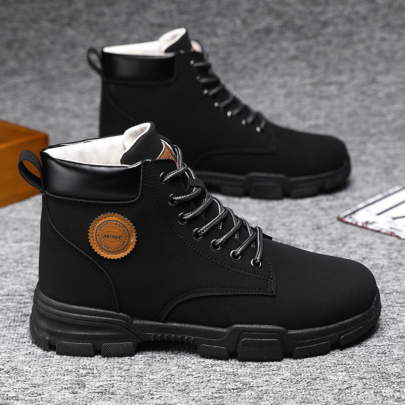 Férfi cipők 2022 Új Martin csizma Férfi brit divat Férfi cipők Alkalmi munkaruha Cipők Téli Magasszárú Cipők Férfiaknak