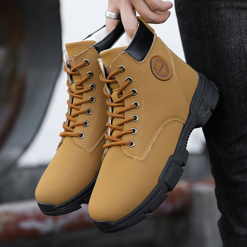 Férfi cipők 2022 Új Martin csizma Férfi brit divat Férfi cipők Alkalmi munkaruha Cipők Téli Magasszárú Cipők Férfiaknak